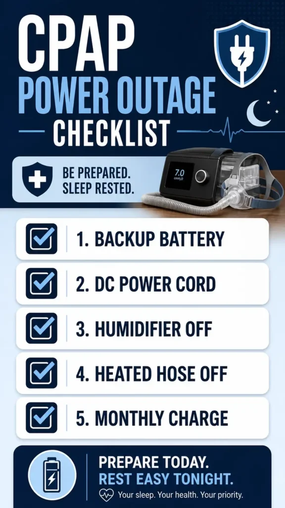 CPAP Power Outage Plan: Step-by-Step Guide for Sleep Apnea Patients