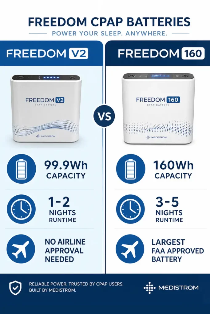 Freedom CPAP Battery Review - V2 vs 160 Compared