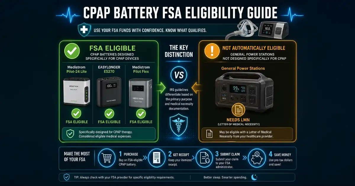 CPAP Battery FSA Eligible: What You Can Reimburse