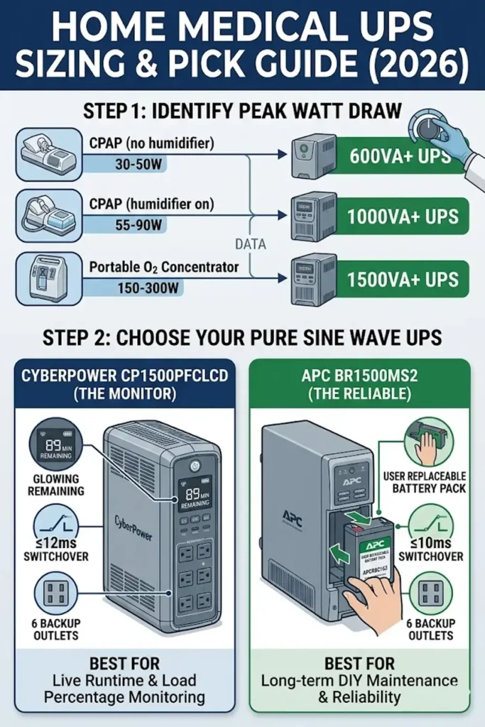 Medical Grade UPS for CPAP and O2 Users