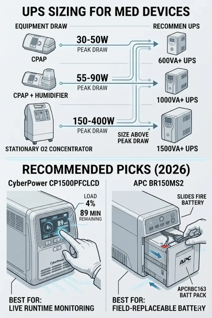 Medical Grade UPS for CPAP and O2 Users