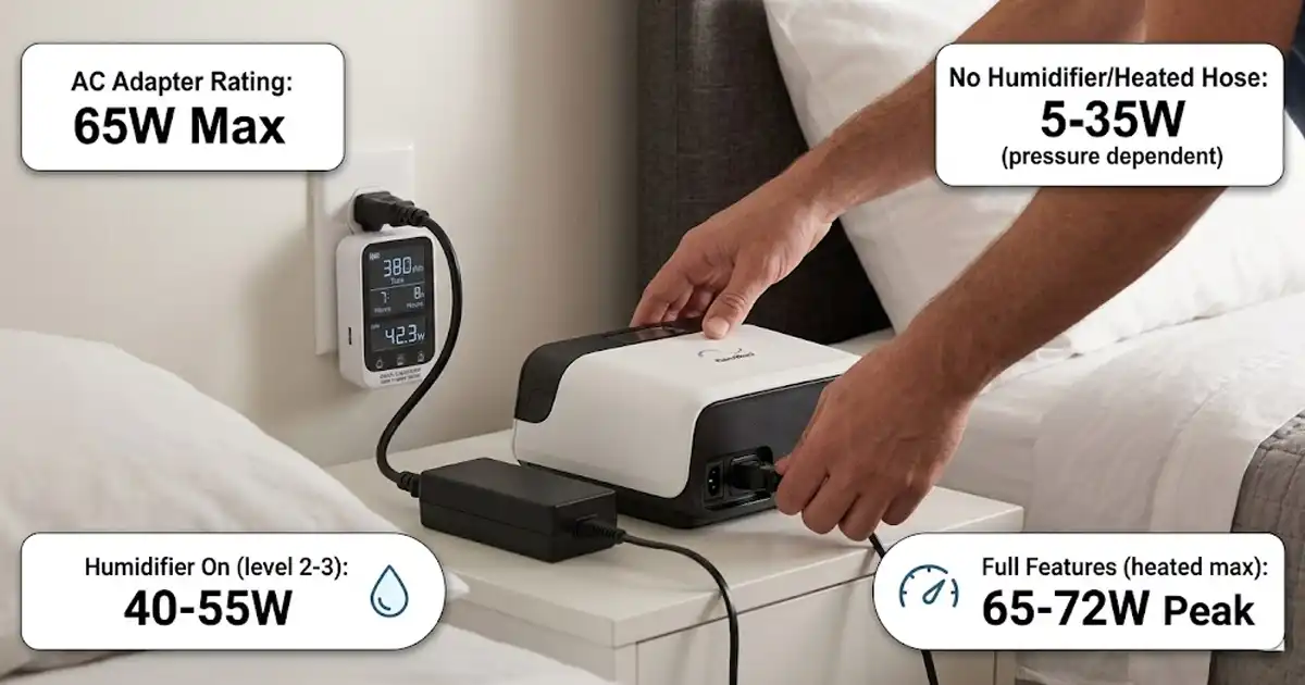 ResMed AirSense 11 Power Consumption: Wattage by Mode