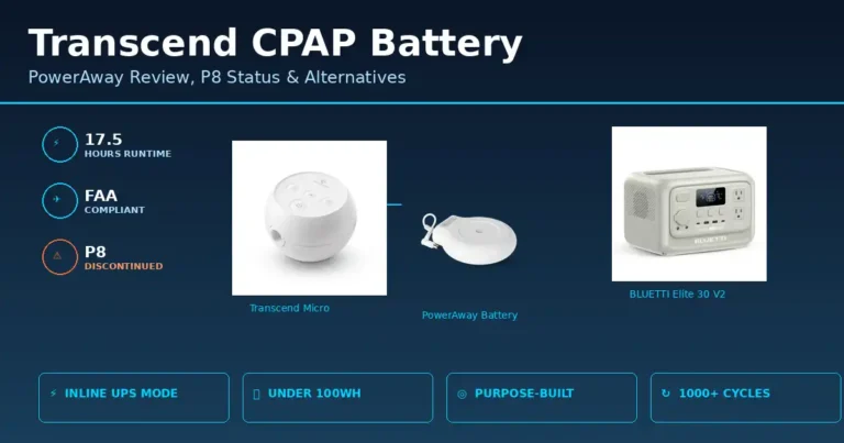 Transcend CPAP Battery: PowerAway Review & P8 Status