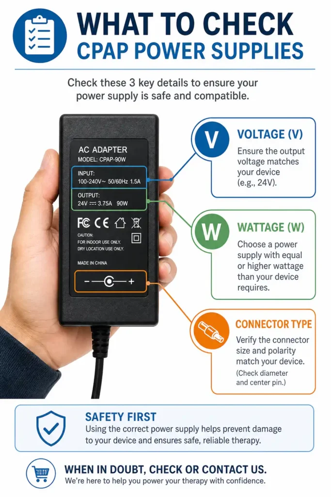 CPAP Power Supply: What It Is and Which One to Buy