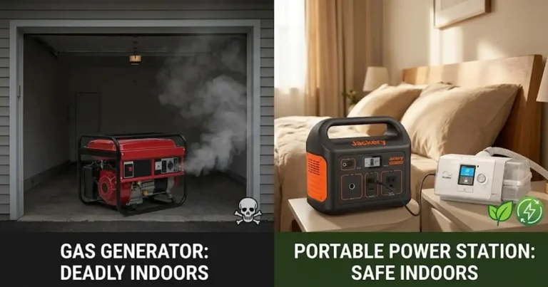 Solar Generator Indoor Safety for Medical Devices