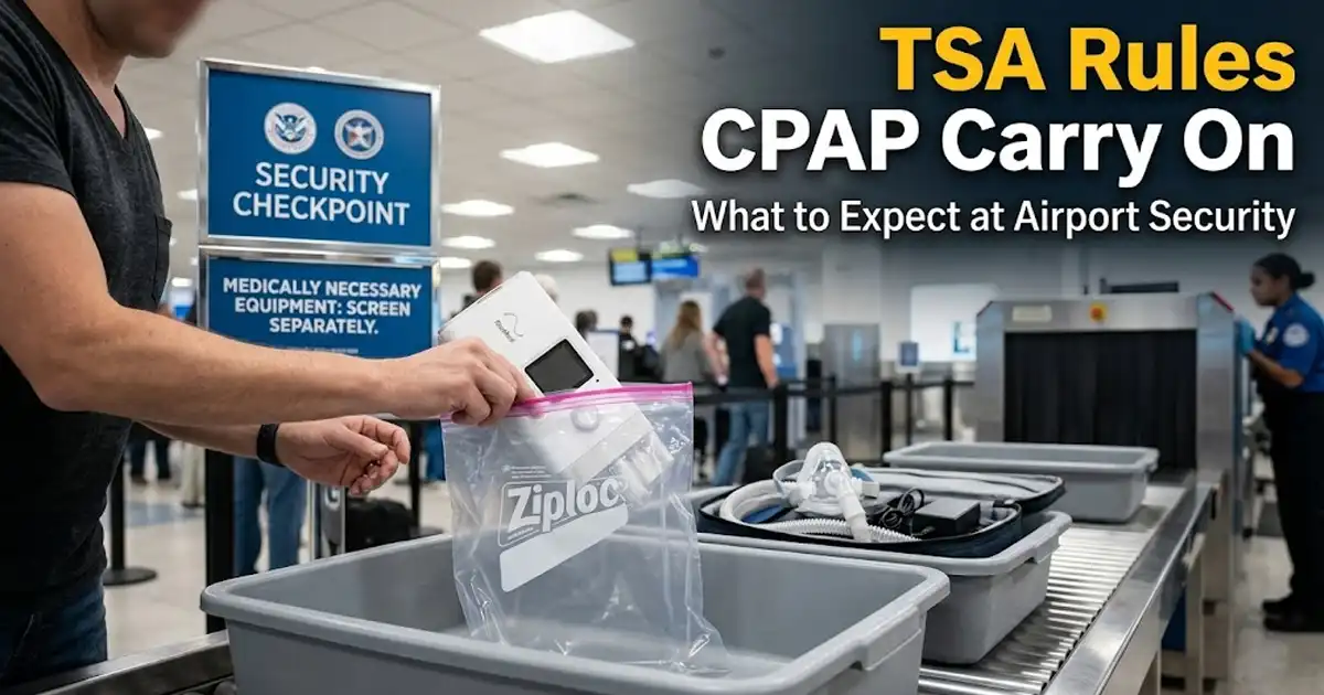 CPAP TSA Carry On Rules : What to Expect at Airport Security
