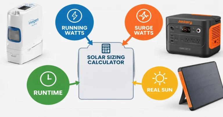 How to Run Oxygen Concentrator on Solar Power: The Real Sizing Math